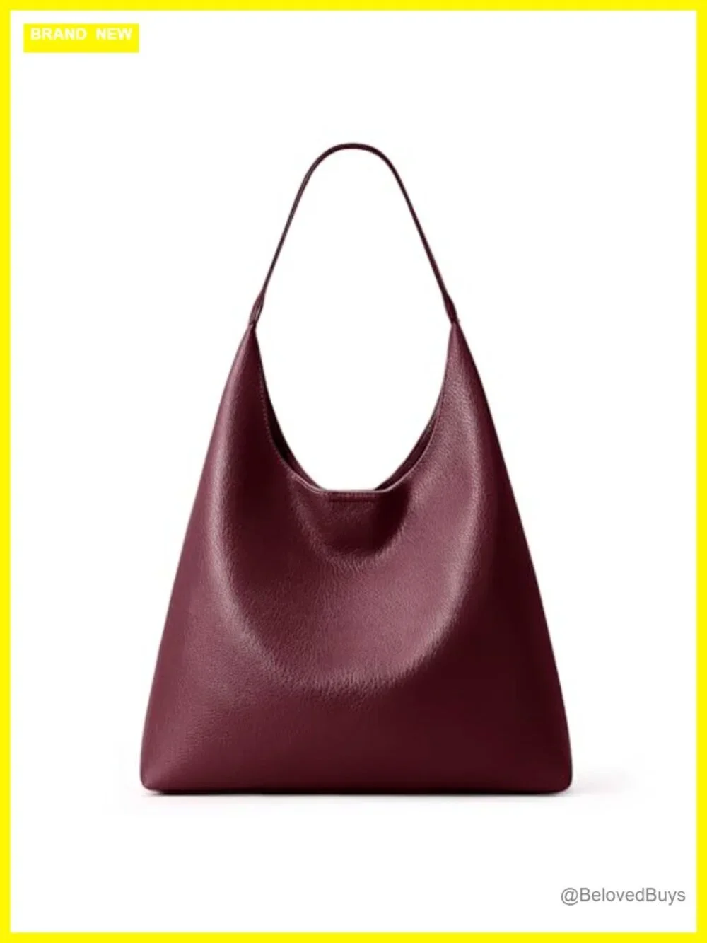 Large Vegan Leather Slouchy Hobo Tote Shoulder Bag for Travel Work